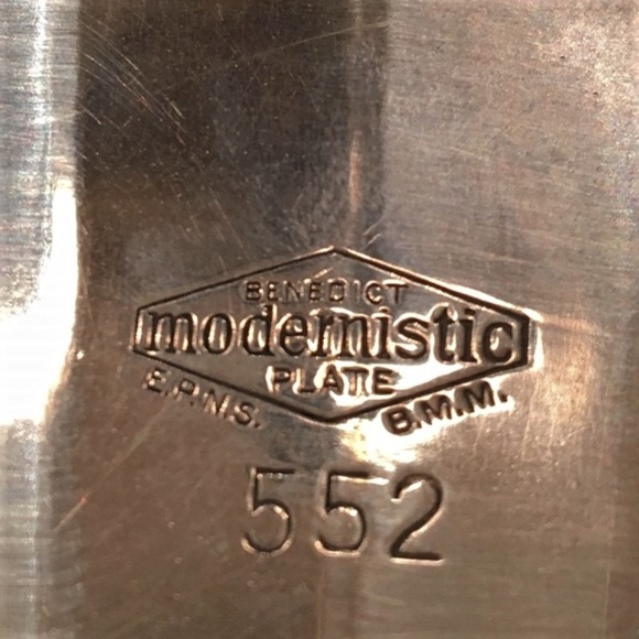 Stunning Art Deco Silver Plate floral square tray - Picture 3 of 6